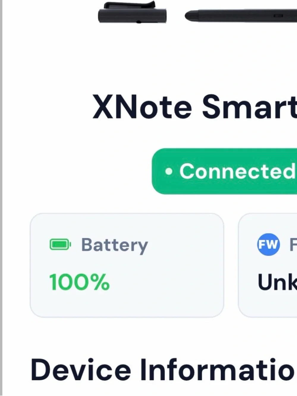 Xnote Black Note-Taking Tablet with Stylus